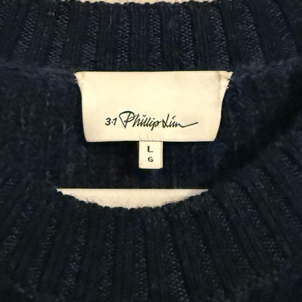 3.1 Phillip Lim Dark Blue Wool Sweater - Picture 2 of 3